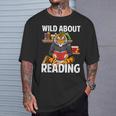 Tiger Reading Book Wearing Glasses Library Animal T-Shirt Gifts for Him