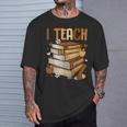 History Month I Teach Melanin Book Black Teacher T-Shirt Gifts for Him History Month I Teach Melanin Book Black Teacher T-Shirt Gifts for Him