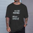 Trendy Read Books Stencil Spray Paint T-Shirt Gifts for Him