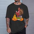 Turkey Reading Books Fall Thanksgiving Teacher Book T-Shirt Gifts for Him Turkey Reading Books Fall Thanksgiving Teacher Book T-Shirt Gifts for Him