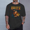 Words Turn To Spells Witchy Magic Book Aesthetic T-Shirt Gifts for Him Words Turn To Spells Witchy Magic Book Aesthetic T-Shirt Gifts for Him