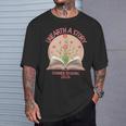 Unearth a Story 2026 Summer Reading Program Flowers Book T-Shirt Gifts for Him