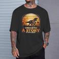Unearth Story Summer Reading 2026 Dinosaurs Library Reading T-Shirt Gifts for Him Unearth Story Summer Reading 2026 Dinosaurs Library Reading T-Shirt Gifts for Him