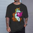 Unicorn Librarian For A Teacher Reading Book In School T-Shirt Gifts for Him Unicorn Librarian For A Teacher Reading Book In School T-Shirt Gifts for Him