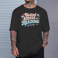 United States Of Reading Patriotic Book Lover T-Shirt Gifts for Him