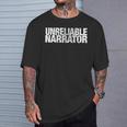 Unreliable Narrator Literary Book Writing Writer Bookish Tee T-Shirt Gifts for Him Unreliable Narrator Literary Book Writing Writer Bookish Tee T-Shirt Gifts for Him