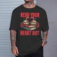 Valentine Book Read Your Heart Out Lover For Teens Kids T-Shirt Gifts for Him Valentine Book Read Your Heart Out Lover For Teens Kids T-Shirt Gifts for Him
