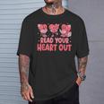Valentine Day Book Read Your Heart Out Lovers Teacher Kids T-Shirt Gifts for Him Valentine Day Book Read Your Heart Out Lovers Teacher Kids T-Shirt Gifts for Him