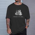 Vigila Et Ora Skull On Books Latin T-Shirt Gifts for Him Vigila Et Ora Skull On Books Latin T-Shirt Gifts for Him
