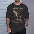 Vintage A Book a Day Keeps Reality Away Spicy Book Readers T-Shirt Gifts for Him Vintage A Book a Day Keeps Reality Away Spicy Book Readers T-Shirt Gifts for Him
