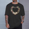 Vintage Book Lover Valentine Heart T-Shirt Gifts for Him