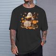Vintage Ghost Reading Book Pumpkin Halloween Books Lover T-Shirt Gifts for Him Vintage Ghost Reading Book Pumpkin Halloween Books Lover T-Shirt Gifts for Him