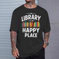 Vintage The Library Librarian Book Reading T-Shirt Gifts for Him Vintage The Library Librarian Book Reading T-Shirt Gifts for Him
