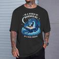 Vintage In A World Of Bookworms Be A Book Dragon T-Shirt Gifts for Him
