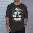 Whimsical Book Genre Battle T-Shirt Gifts for Him Whimsical Book Genre Battle T-Shirt Gifts for Him