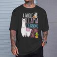 A Whole Llama Learning Going On Book Reading School Llama T-Shirt Gifts for Him A Whole Llama Learning Going On Book Reading School Llama T-Shirt Gifts for Him