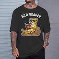 Wild Reader Cool Jaguar With Sunglasses Reading Book Kids T-Shirt Gifts for Him