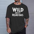 Wild About Reading Book Lover Library T-Shirt Gifts for Him Wild About Reading Book Lover Library T-Shirt Gifts for Him