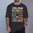 I Will Read Books On A Boat With a Goat On Train Book Lover T-Shirt Gifts for Him I Will Read Books On A Boat With a Goat On Train Book Lover T-Shirt Gifts for Him