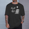 Wine Lovers WELL RED Book Club Drinking T-Shirt Gifts for Him