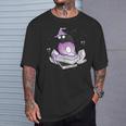 Witch Ghost Cat Skull Magic Books T-Shirt Gifts for Him