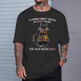 A Woman Cannot Survive On Books Alone She Also Needs CAT T-Shirt Gifts for Him