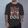 A Woman Cannot Survive On Books Alone She Also Needs a Dog T-Shirt Gifts for Him A Woman Cannot Survive On Books Alone She Also Needs a Dog T-Shirt Gifts for Him