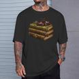 Women's Dark Academia Vintage Book Stack Gothic Moth T-Shirt Gifts for Him