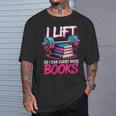Women's I Lift So I Can Carry More Books Reader Gym Book Lover T-Shirt Gifts for Him Women's I Lift So I Can Carry More Books Reader Gym Book Lover T-Shirt Gifts for Him