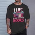 Women's I Lift So I Can Carry More Books Reader Gym Bookworm T-Shirt Gifts for Him Women's I Lift So I Can Carry More Books Reader Gym Bookworm T-Shirt Gifts for Him