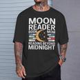 Women's Moon Reader Book Mom Reading Beyond Midnight T-Shirt Gifts for Him Women's Moon Reader Book Mom Reading Beyond Midnight T-Shirt Gifts for Him