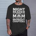 Women's Night Reader Book Mom Lost In Midnight Chapters T-Shirt Gifts for Him Women's Night Reader Book Mom Lost In Midnight Chapters T-Shirt Gifts for Him