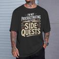 Women's Im Not Procrastinating Im Doing Side Quests Book Lover T-Shirt Gifts for Him Women's Im Not Procrastinating Im Doing Side Quests Book Lover T-Shirt Gifts for Him