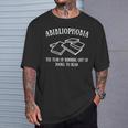 Women's Reader Bibliophobia The Fear Of Running Out Of Books To Read T-Shirt Gifts for Him Women's Reader Bibliophobia The Fear Of Running Out Of Books To Read T-Shirt Gifts for Him