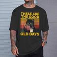Women's These Are The Good Old Days Cat Reading A Book T-Shirt Gifts for Him