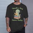 Women's Unearth a Story Triceratops Dinosaur Reading Books Cute Dino T-Shirt Gifts for Him Women's Unearth a Story Triceratops Dinosaur Reading Books Cute Dino T-Shirt Gifts for Him