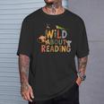 Women's Wild About Reading Book Animal Children's Book Lover Teacher T-Shirt Gifts for Him Women's Wild About Reading Book Animal Children's Book Lover Teacher T-Shirt Gifts for Him