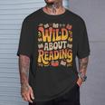 Women's Wild About Reading Zoo Animals For Bookworm Book Reader T-Shirt Gifts for Him Women's Wild About Reading Zoo Animals For Bookworm Book Reader T-Shirt Gifts for Him