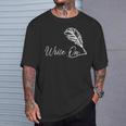 Write On Novelist Book Writer Quill Writing T-Shirt Gifts for Him