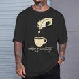 Writer I Author I Book Literature I Coffee And Writing T-Shirt Gifts for Him