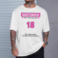 18th Birthday Guest Book Party 18 Years T-Shirt Gifts for Him