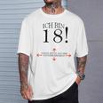 18th Birthday Party Guest Book 18 Years 2001 T-Shirt Gifts for Him