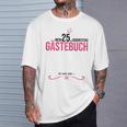 25th Birthday Girl 25 Years Party Guest Book T-Shirt Gifts for Him
