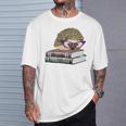 Adorable Hedgehog Book Nerd Tee Shirt T-Shirt Gifts for Him Adorable Hedgehog Book Nerd Tee Shirt T-Shirt Gifts for Him