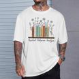 Applied Behavior Analysis Book Flower ABA Therapist T-Shirt Gifts for Him Applied Behavior Analysis Book Flower ABA Therapist T-Shirt Gifts for Him