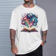 Astronomy Space Lover Books Bookworm T-Shirt Gifts for Him