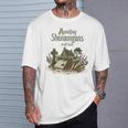 Avoiding Shenanigans Irish St Patricks Day Book Reader T-Shirt Gifts for Him