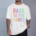 BACK TO THE BOOKS Happy First Day School Future Grads Premium Tri-Blend T-Shirt Gifts for Him BACK TO THE BOOKS Happy First Day School Future Grads Premium Tri-Blend T-Shirt Gifts for Him