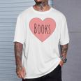 Back To School Heart Love Reading Cute I Love Books T-Shirt Gifts for Him Back To School Heart Love Reading Cute I Love Books T-Shirt Gifts for Him
