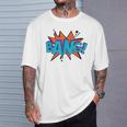 Bang Comic Book Sound Effect Bubble Graphic Tee Shirt T-Shirt Gifts for Him